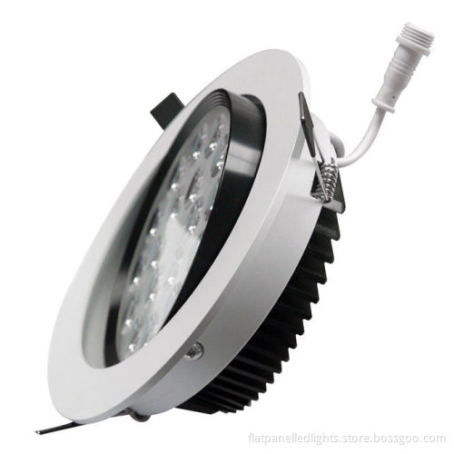 High Brightness 18w Adjustable Recessed Led Downlight Warmwhite 4500k